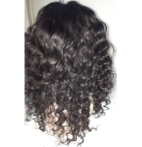 Vietnamien Naturelle Ondulée Cheveux Humains Pleine Dentelle Perruque Avec Des Cheveux Courts - Product Image 5