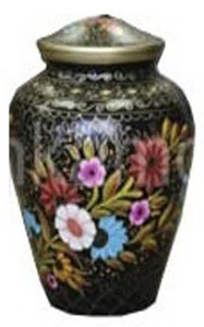 Urne funéraire de conception nouvelle avec finition peinte en métal, urne décorative d'intérieur, urne funéraire éternelle Harmonie - Product Image 2