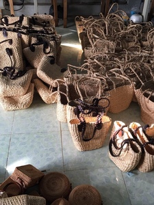 Fashion <b>Colours</b> Tassels Straw Basket Seagrass Straw <b>Bag</b> for Tote <b>Bag</b>/ Katty - Product Image 2