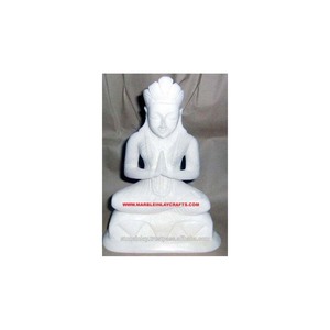 Estatua de Buda Gautam de Mármol Italiano - Product Image 1