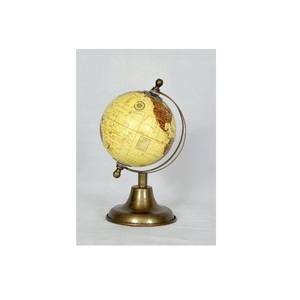 Globe terrestre antique décoratif avec base en métal, pièce maîtresse pour le bureau, globe miniature pour l'affichage sur table, sciences médicales - Product Image 1