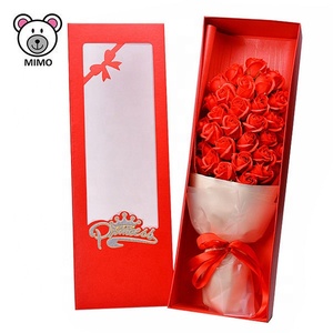 LOGO del MARCHIO Dolce Red Rose Sapone Bouquet di Fiori Per Il 2019 Nuovo Giorno di San Valentino A Mano Piuttosto Artificiale <span class=keywords><strong>Da</strong></span> Sposa Wedding Bouquet di Rose - Product Image 1