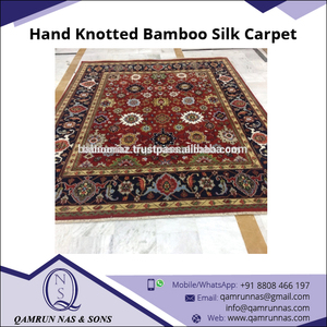 Alfombra anudada a mano para adultos, alfombras Reversible persa tradicional para el hogar, 1 pieza, rectangular, para comedor, sala de estar y CU-2976 - Product Image 3