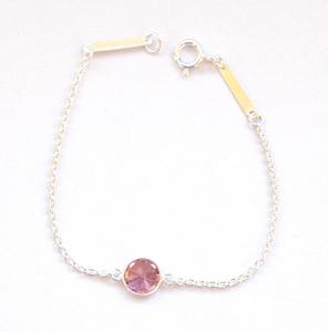 Pink Quartz Gemstone With Silver Plated Handmade New Design Round Shape FashIonable Gift <b>for</b> Her <b>Bracelets</b> - Product Image 1