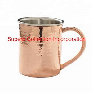 Tasse de mulet de moscou en cuivre, bois massif, intérieur en nickel - Product Image 2