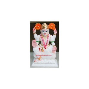 Estatua de mármol italiano Laxmi Ji - Product Image 1