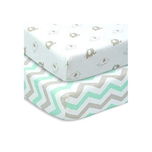 Organic Crib Fitted Sheet with Low Price - Product Image 1