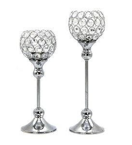 Grands bougeoirs en cristal pour mariages Noël fait à la main en aluminium écologique bougeoirs en cristal pour bureau à domicile - Product Image 1