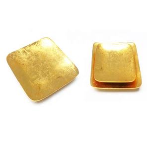 Hot Selling Wedding Decorative Modern <b>Unique</b> Design <b>Home</b> <b>Decor</b> Metal Food Serving Display Tray Gold Plated Metal Aluminum - Product Image 3