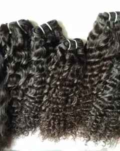 Vendedor de cabelo humano cru 100%, cabelo do templo indiana alinhado, vendedor de cutícula da índia, dropshipping