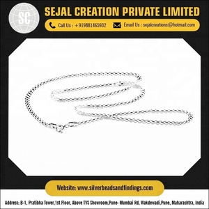Chaînes en argent Sterling 925 non coupées - Product Image 2