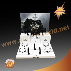 ที่กําหนดเองที่กําหนดเองผลิตภัณฑ์อะคริลิอะคริลิชั้นยืนแสดงนาฬิกายืนแสดงนาฬิกาพร้อมวงแหวน C - Product Image 4