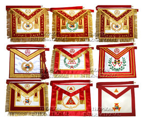 Masonic High Priest Apron Embroidery Crafts with <b>Cross</b>-Stitching & Needlework past Regalia - Product Image 1