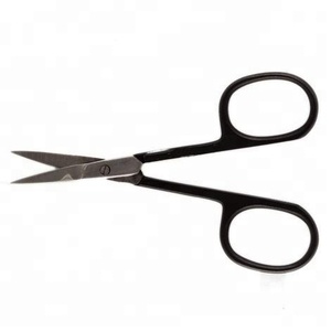 Ciseaux à ongles professionnels avec logo personnalisé Ciseaux à cuticules émoussés en acier inoxydable Lames droites incurvées Beauté Salon de manucure Sourcils - Product Image 3