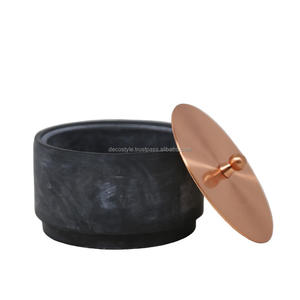 Pot de bougie en ciment hexagonal pour la décoration de la maison pour la Saint-Valentin - Product Image 6