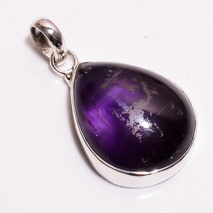 Pendentif en améthyste violette naturelle de haute qualité, bijoux en argent sterling 925, vente en gros de pendentifs en argent, fabricant de pendentifs en argent - Product Image 2
