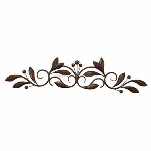 Escultura de Pared Metálica Pintada, Decoración para Dormitorio, Arte Mural - Product Image 1