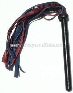 <b>LEATHER</b> <b>FLOGGER</b> WITH CHAIN SOFTY HANDLE and FRINGES /CUSTOM DESIGN <b>LEATHER</b> <b>FLOGGER</b> WITH SOFTY CHAIN HANDLE - Product Image 6