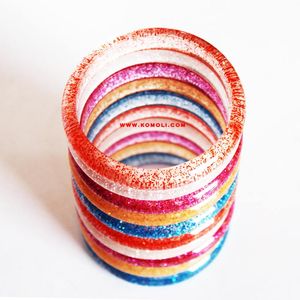 Gelang Resin Berisi Glitter Perak, Gelang Resin - Product Image 2