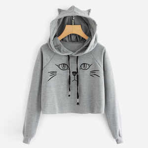 Women's Stylish Comfortable 100% Cotton Eco-Friendly Crop Top <b>Hoodie</b> KFHW03 <b>Christmas</b> 3D Color Triangles Design Winter Season - Product Image 4