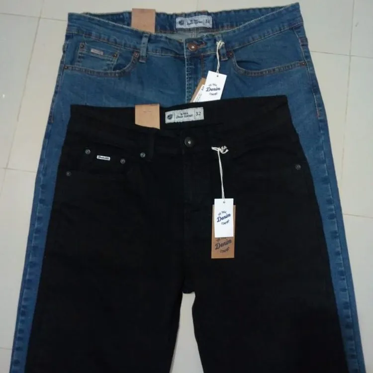 Originale di Marca Etichette Da Lavoro In Denim degli uomini Dei Jeans di Base Heavy Duty Gamba Dritta Regular Fit Pantaloni Bangladeshi Stocklot Surplus