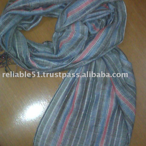 100% Viscose Printed Stripe Shawl Soft Casual Winter Rayon Scarf for Adults Traditional Scarves & Shawls - Product Image 2