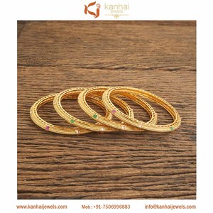 คลาสสิก4ชิ้นกำไลชุบทอง18517 Rubygreen - Product Image 2