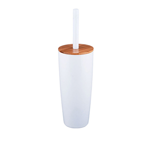 Cone Shape Ceramic Toilet Brush With Holder Stand