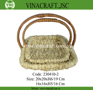 Vietnam Corn Husk <b>Basket</b> Corn Leaves <b>Basket</b> <b>for</b> <b>Gift</b> - Product Image 3