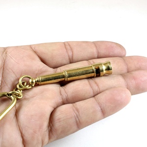 นกหวีดลูกเสือทองเหลืองพวงกุญแจห่วงทองเหลือง - Product Image 3