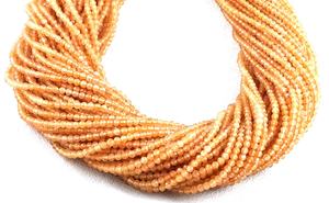 En gros Naturel Pêche Pierre De Lune Gemme À Facettes Micro Rondelle Perles De Bonne Qualité pour La Fabrication De Bijoux Collier De Pierre - Product Image 2