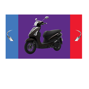 Scooter à gaz 125cc moto, scooter électrique, qualité supérieure, brun/brillant vert, livraison gratuite - Product Image 1