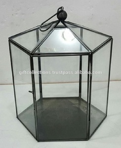 Lanterne en métal décorative pour la maison de qualité supérieure Bougeoir classique et élégant fait à la main pour Noël Fantaisie Designer Table - Product Image 3