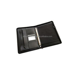 High Quality PU Leather 3 Ring Binder Leather Material <b>Folder</b> - Product Image 1