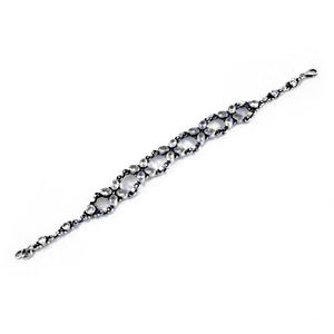 Meilleure vente 925 argent Sterling Style Vintage Bracelet Zircon cubique pierre naturelle forme ovale pierres précieuses diamant cadeaux fêtes - Product Image 1