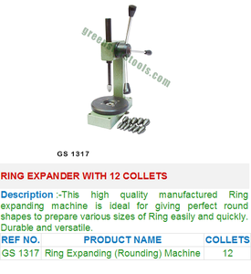 Expansor de anillo GS 1317 con 12 pinzas Herramientas de joyería esenciales para joyeros - Product Image 2
