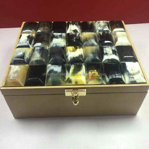 กล่องเครื่องประดับที่สวยงามฮอร์นและไม้ที่ทำด้วยมือกล่องเก็บเครื่องประดับ - Product Image 2