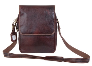 Hot Sale Men's <b>Leather</b> Sling Messenger <b>Bag</b> Cross Body Purse with <b>Laptop</b> Cover Features - Product Image 2