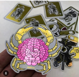 Décoratif personnalisable métallique doré réfléchissant imprimé UV de PVC de texture brillante lisse découpée avec des matrices imperméable métallique facile à peler - Product Image 3