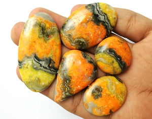 Bumble Bee-cabujón de piedras preciosas sueltas, Jaspe - Product Image 1