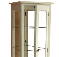 Meuble français de salon, vitrine avec 1 porte en verre acajou, nouveau modèle 2020