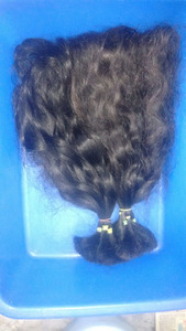 Cutícula alagiend pelos crudos indios 12A grado indio cabello humano tejido de la India productos calientes precio barato - Product Image 4