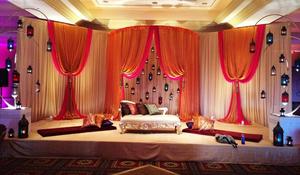 Paneles de cuero para escenario de boda, decoración de escenario de boda - Product Image 3