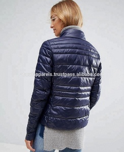 Nouveau Slim Fit conception personnalisée rembourré bouffant fermeture éclair à capuche femme vêtements respirant hiver rembourré doudounes - Product Image 4