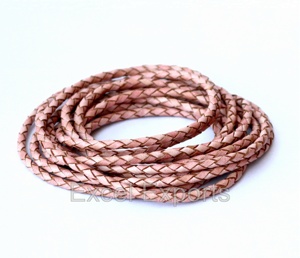 สายหนังวัวแท้คุณภาพระดับพรีเมียมสายหนังถักทำมือเครื่องประดับรองเท้าเข็มขัดกระเป๋าถืออุปกรณ์เสื้อผ้า - Product Image 4