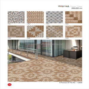 Carreaux de sol en céramique polie, joli Design, noir et blanc, 30x30cm, 1000 pièces - Product Image 2