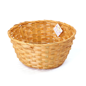 <b>Large</b> Round Bamboo <b>Storage</b> <b>Baskets</b>-Eco-Friendly Food Use Montessori Services - Product Image 1
