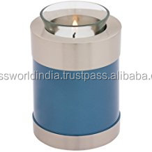 Tealight Brass Funeral <b>Urn</b> By Brassworld India - Product Image 4