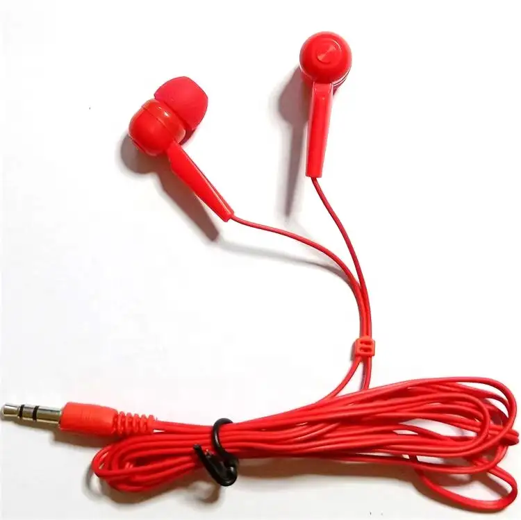 Newest design red 3.5mm cable earphone 항공사 헤드셋 항공 in-귀 earphone noise 취소하는 헤드폰