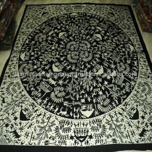 Geko Designs - Sábanas de Cama Queen Size de Algodón Estampado Tejido y Tapices Decorativos Lavables, Proveedor Mayorista de la India - Product Image 4